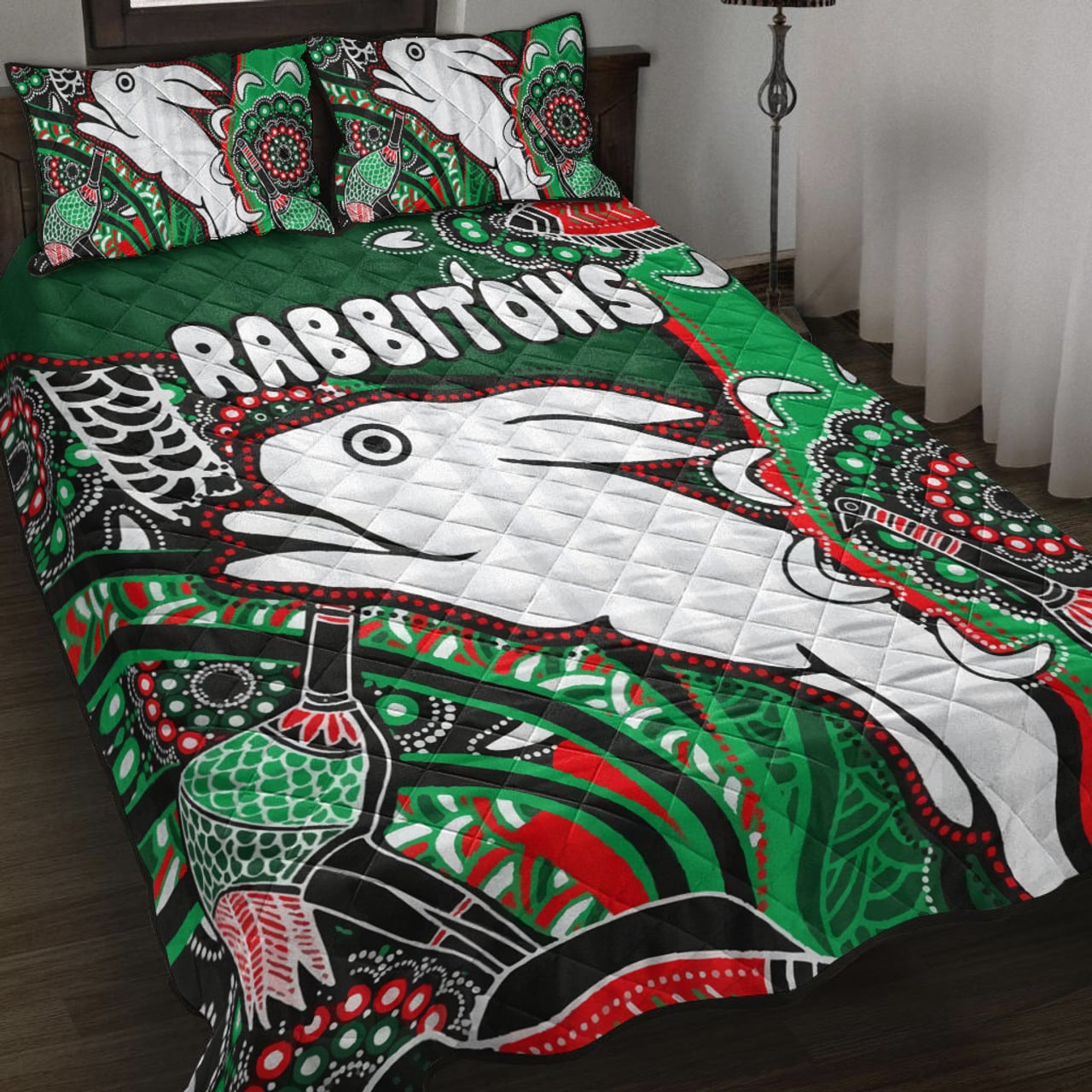 South Sydney Rabbitohs Bedding Set 1 South Sydney Rabbitohs Bedding Set