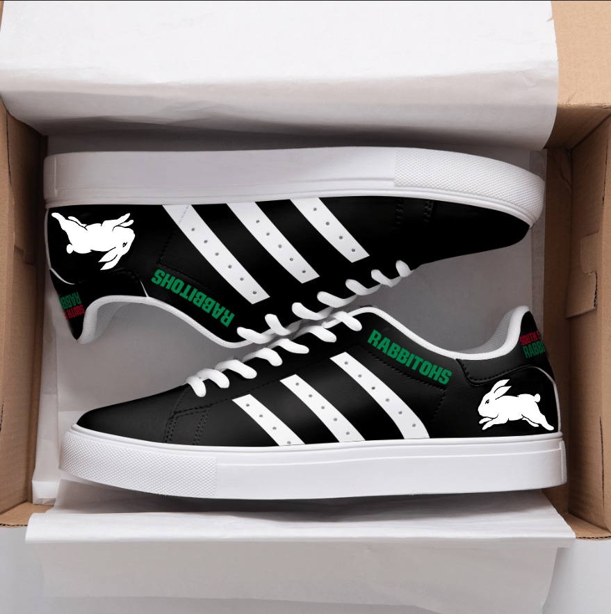South Sydney Rabbitohs Black Stan Smith Shoes 1 South Sydney Rabbitohs Black Stan Smith Shoes