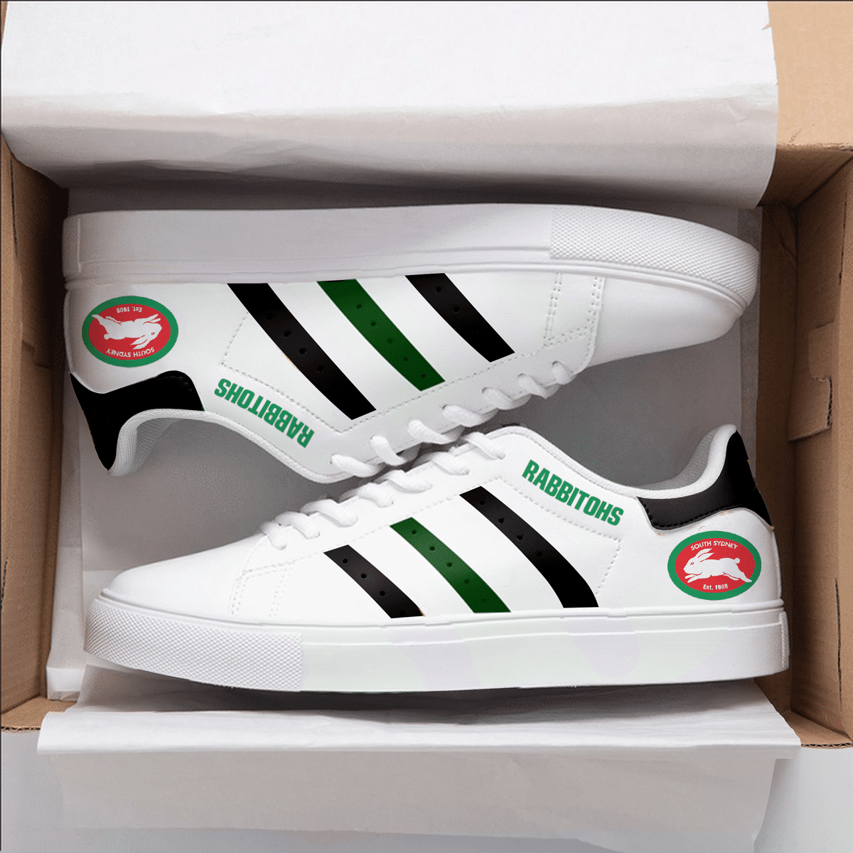 South Sydney Rabbitohs Stan Smith Shoes 1 South Sydney Rabbitohs Stan Smith Shoes