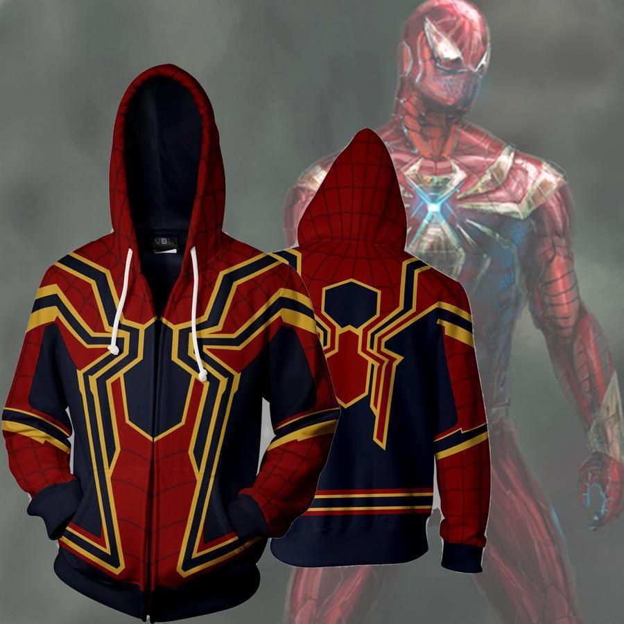Spider Man A2 Hoodie Zip Hoodie 3D 1 Spider Man A2 Hoodie Zip Hoodie 3D