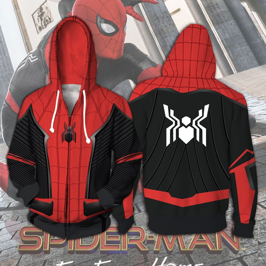 Spider Man A5 Hoodie Zip Hoodie 3D 1 Spider Man A5 Hoodie Zip Hoodie 3D