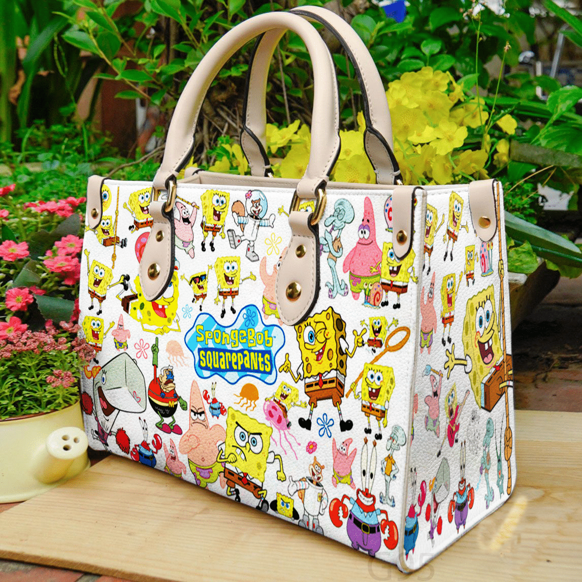Spongebob Squarepants Leather Handbag 1 Spongebob Squarepants Leather Handbag