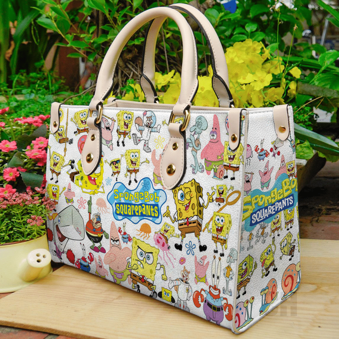 Spongebob Squarepants Leather Handbag 1 Spongebob Squarepants Leather Handbag
