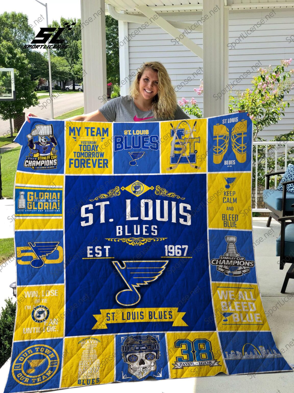 St Louis Blues 2 Blanket 1 St Louis Blues 2 Blanket