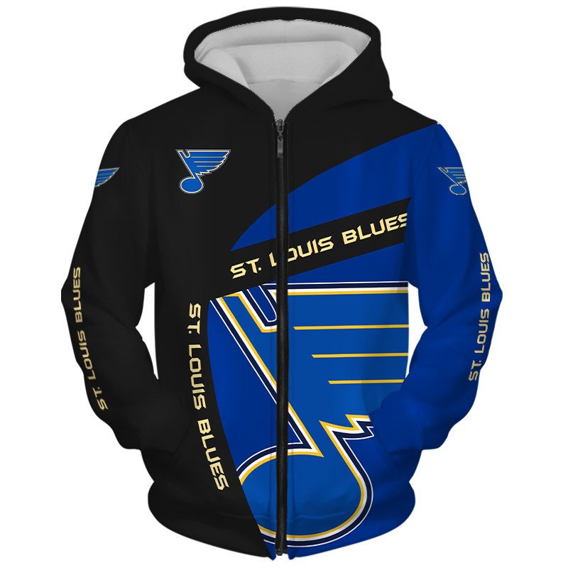 St Louis Blues Hoodie Zip Hoodie 3D 1 St Louis Blues Hoodie Zip Hoodie 3D