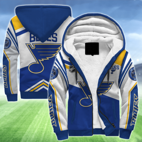 St. Louis Blues A001 Fleece Jacket 1 St. Louis Blues A001 Fleece Jacket