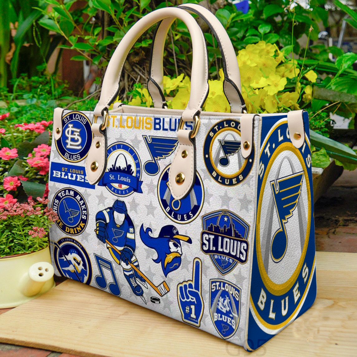 St. Louis Blues Leather Handbag 1 St. Louis Blues Leather Handbag