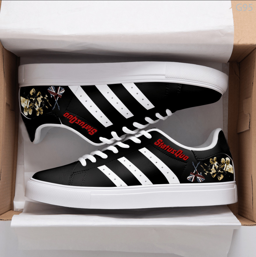 Status Quo Black Stan Smith Shoes 1 Status Quo Black Stan Smith Shoes