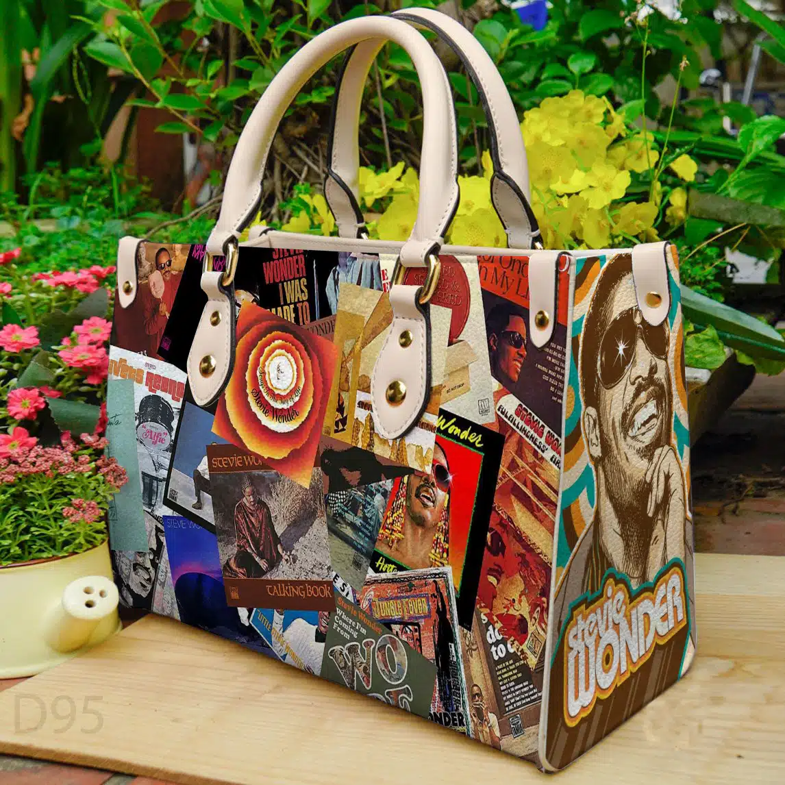 Stevie Wonder Leather Handbag 1 Stevie Wonder Leather Handbag