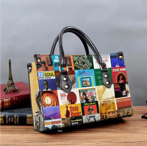 Stevie Wonder Lover A0 Leather Handbag 1 Stevie Wonder Lover A0 Leather Handbag