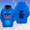 Stitch A1 Hoodie Zip Hoodie 3D