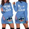 Stitch Love 1 Dress Hoodie Zip Hoodie 3D
