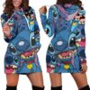 Stitch Love 2 Dress Hoodie Zip Hoodie 3D