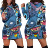 Stitch Love 2 Dress Hoodie Zip Hoodie 3D