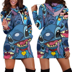 Stitch Love 2 Dress Hoodie Zip Hoodie 3D