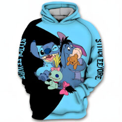 Stitch Love Hoodie Zip Hoodie 3D