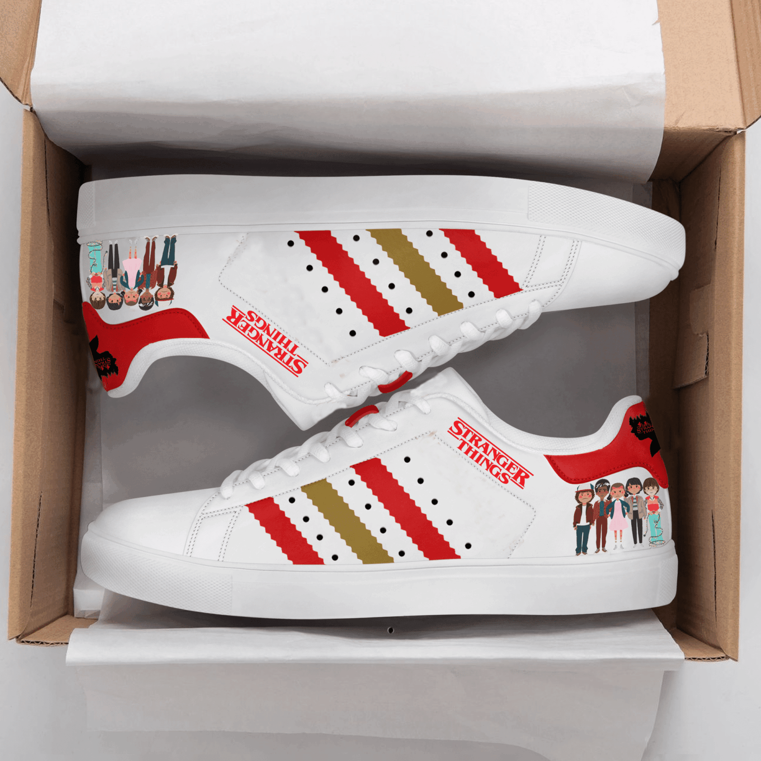 Stranger Things Love Stan Smith Shoes 1 Stranger Things Love Stan Smith Shoes