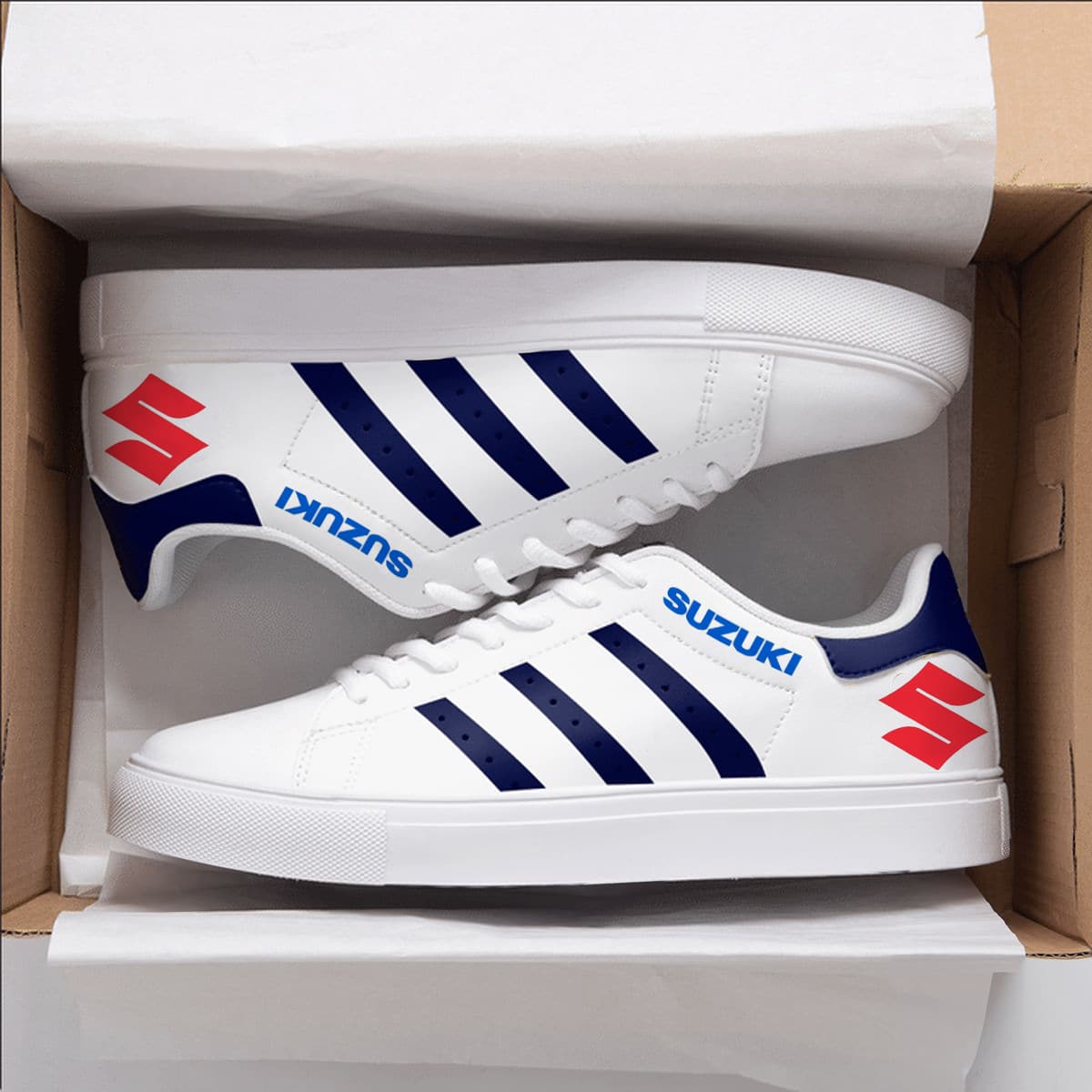 Suzuki Blue Stan Smith Shoes 1 Suzuki Blue Stan Smith Shoes