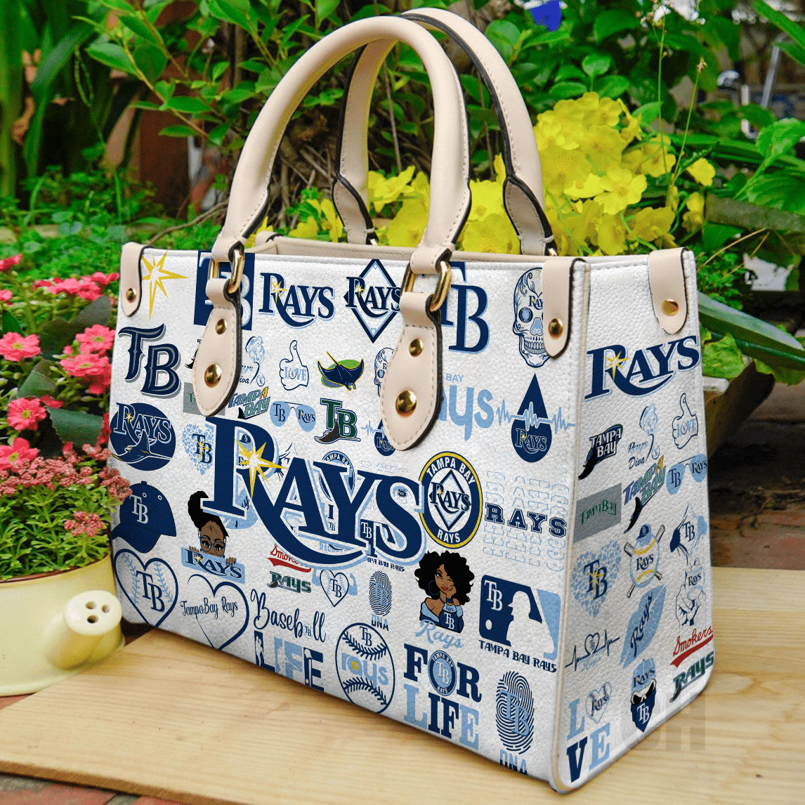 Tampa Bay Rays Leather Handbag 1 Tampa Bay Rays Leather Handbag