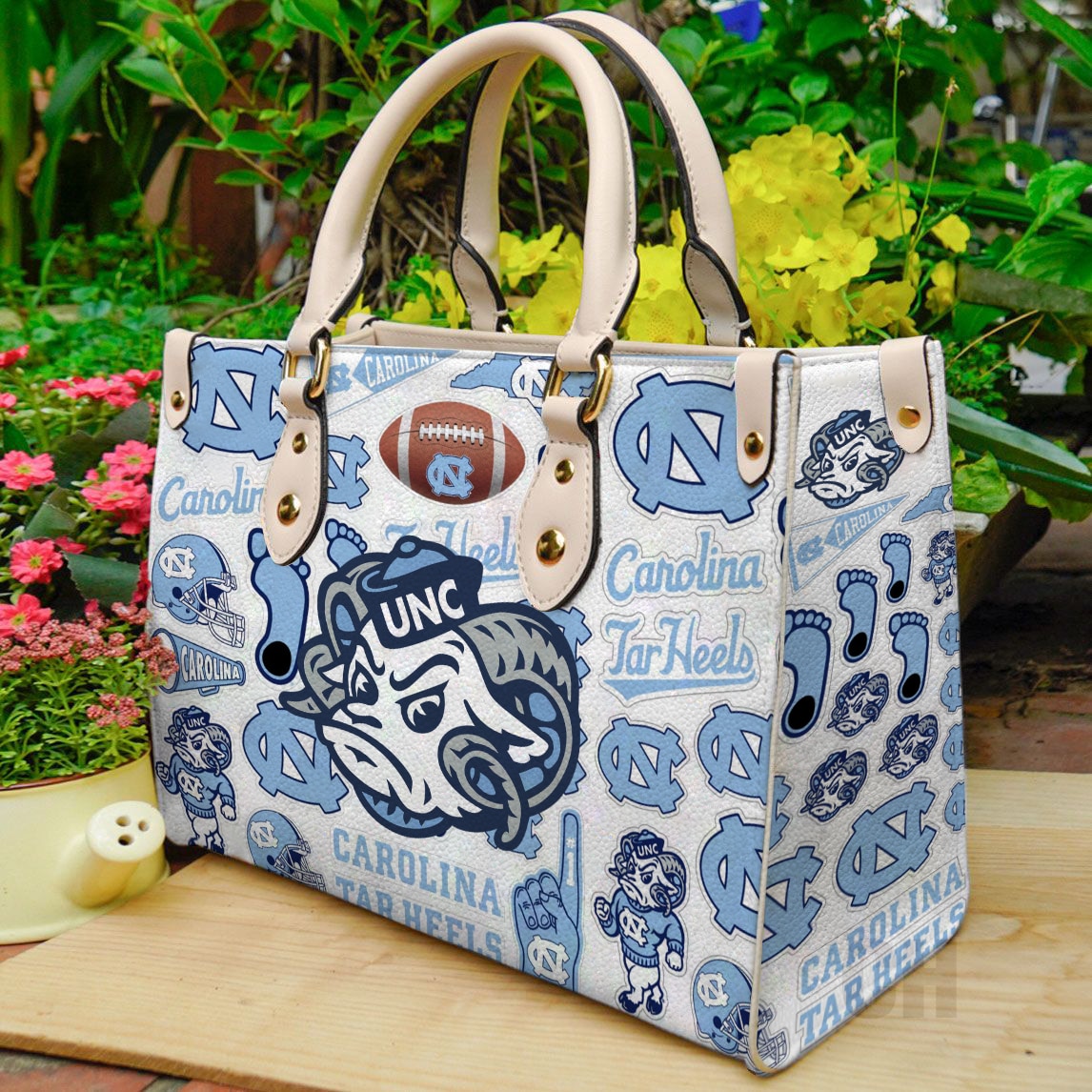 Tar Heels Leather Handbag 1 Tar Heels Leather Handbag