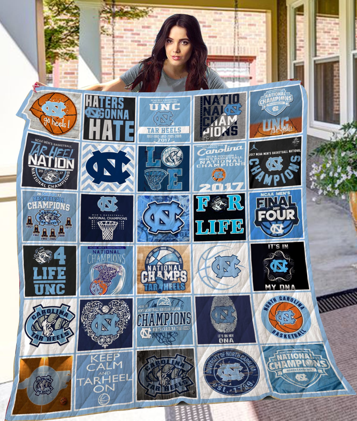 Tar Heels Love Blanket 1 Tar Heels Love Blanket