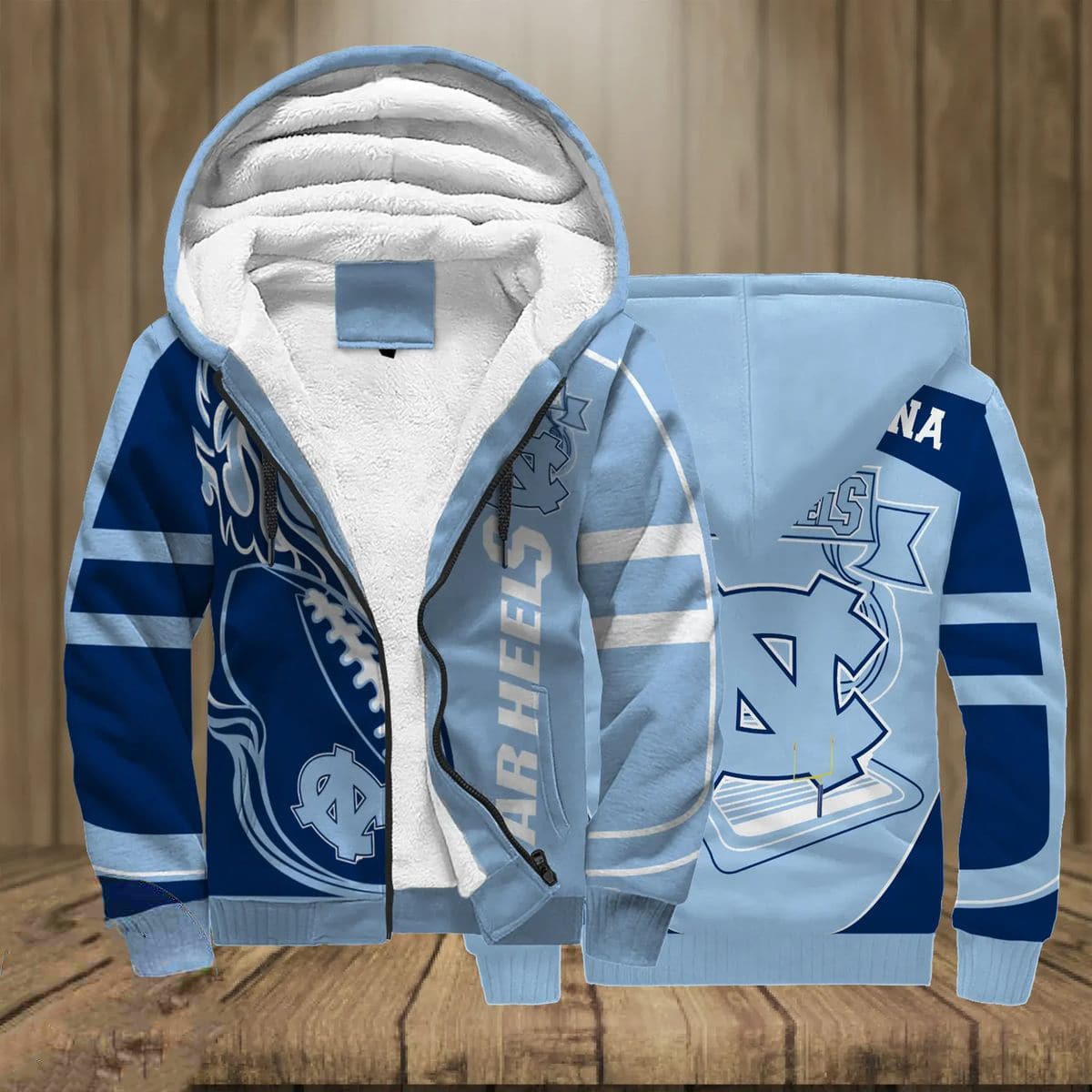 Tar Heels Lover Fleece Jacket 1 Tar Heels Lover Fleece Jacket