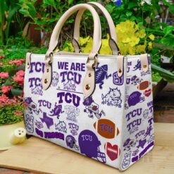 Tcu Horned Frogs Leather Handbag