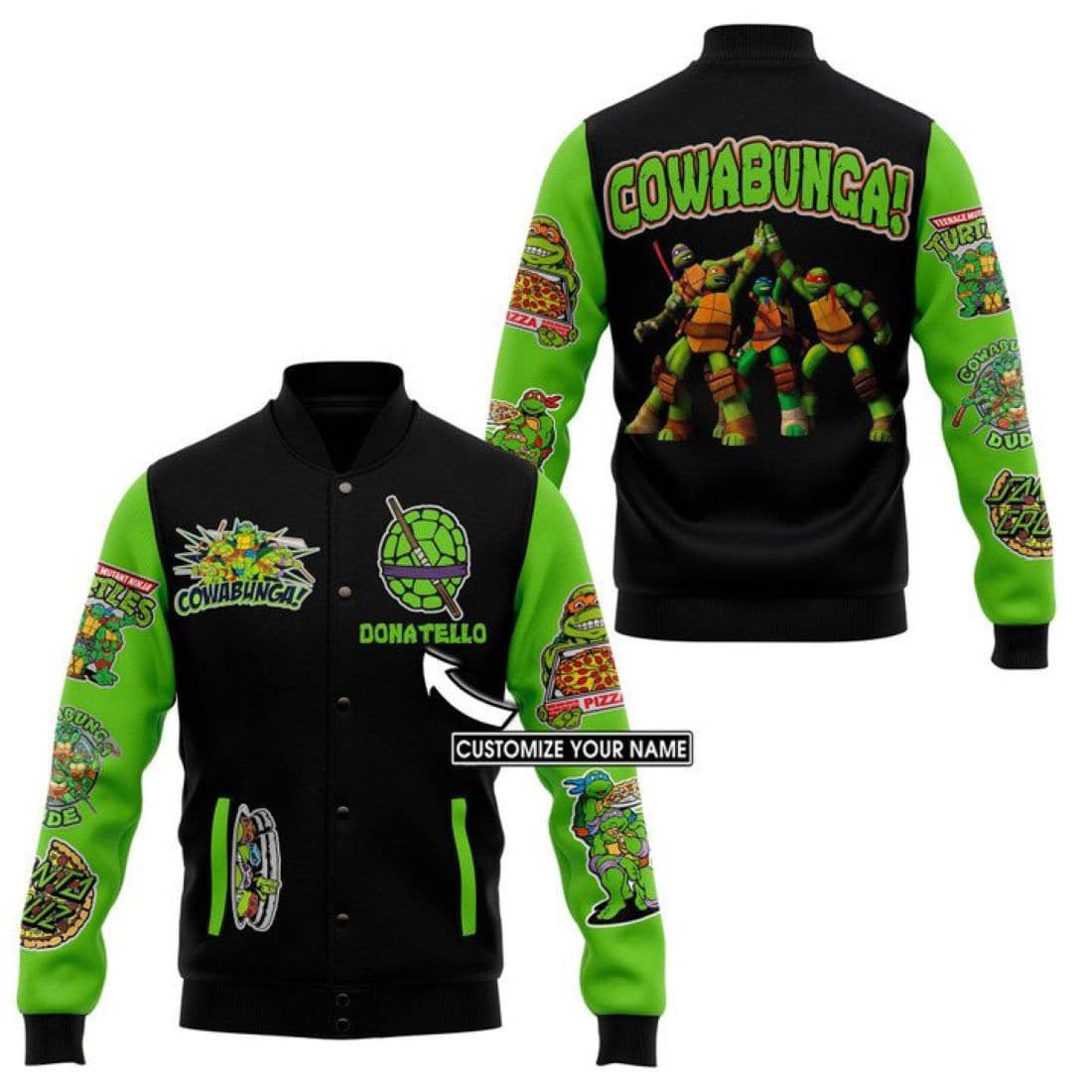 Teenage Mutant Ninja Turtles Baseball Jacket 1 Teenage Mutant Ninja Turtles Baseball Jacket