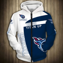 Tennessee Titans 1G Hoodie Zip Hoodie 3D