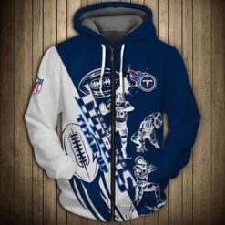 Tennessee Titans 2G Hoodie Zip Hoodie 3D