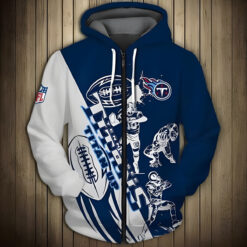 Tennessee Titans 2G Hoodie Zip Hoodie 3D