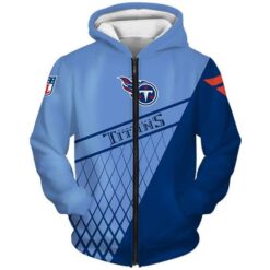 Tennessee Titans 3G Hoodie Zip Hoodie 3D