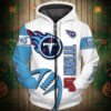 Tennessee Titans 4G Hoodie Zip Hoodie 3D