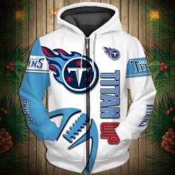 Tennessee Titans 4G Hoodie Zip Hoodie 3D