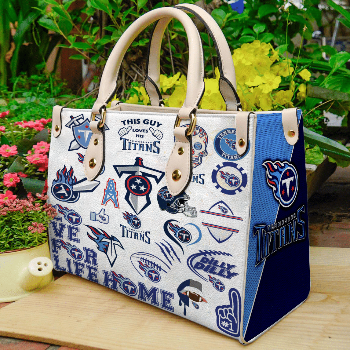 Tennessee Titans Leather Handbag 1 Tennessee Titans Leather Handbag
