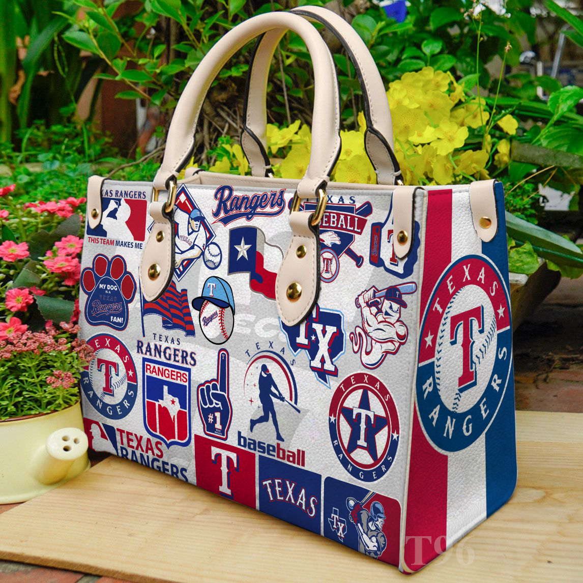 Texas Rangers Leather Handbag 1 Texas Rangers Leather Handbag