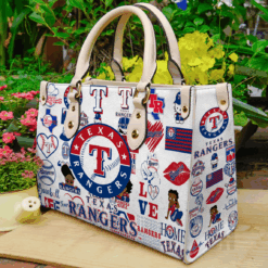 Texas Rangers Leather Handbag