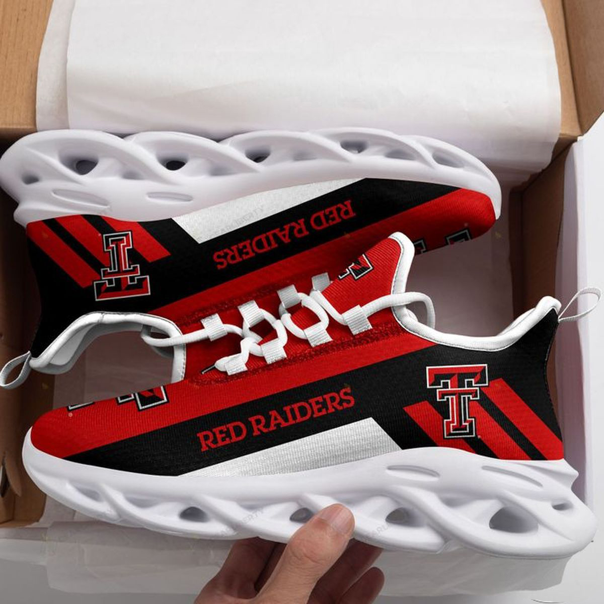 Texas Tech Red Raiders Max Soul Shoes 1 Texas Tech Red Raiders Max Soul Shoes