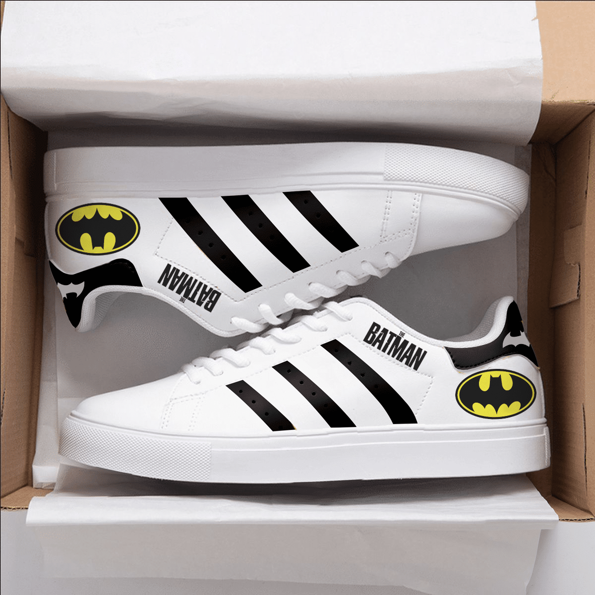 The Batman Stan Smith Shoes 1 The Batman Stan Smith Shoes
