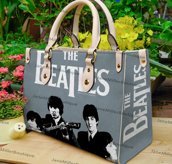 The Beatles Rock Band A1 Leather Handbag 1 The Beatles Rock Band A1 Leather Handbag