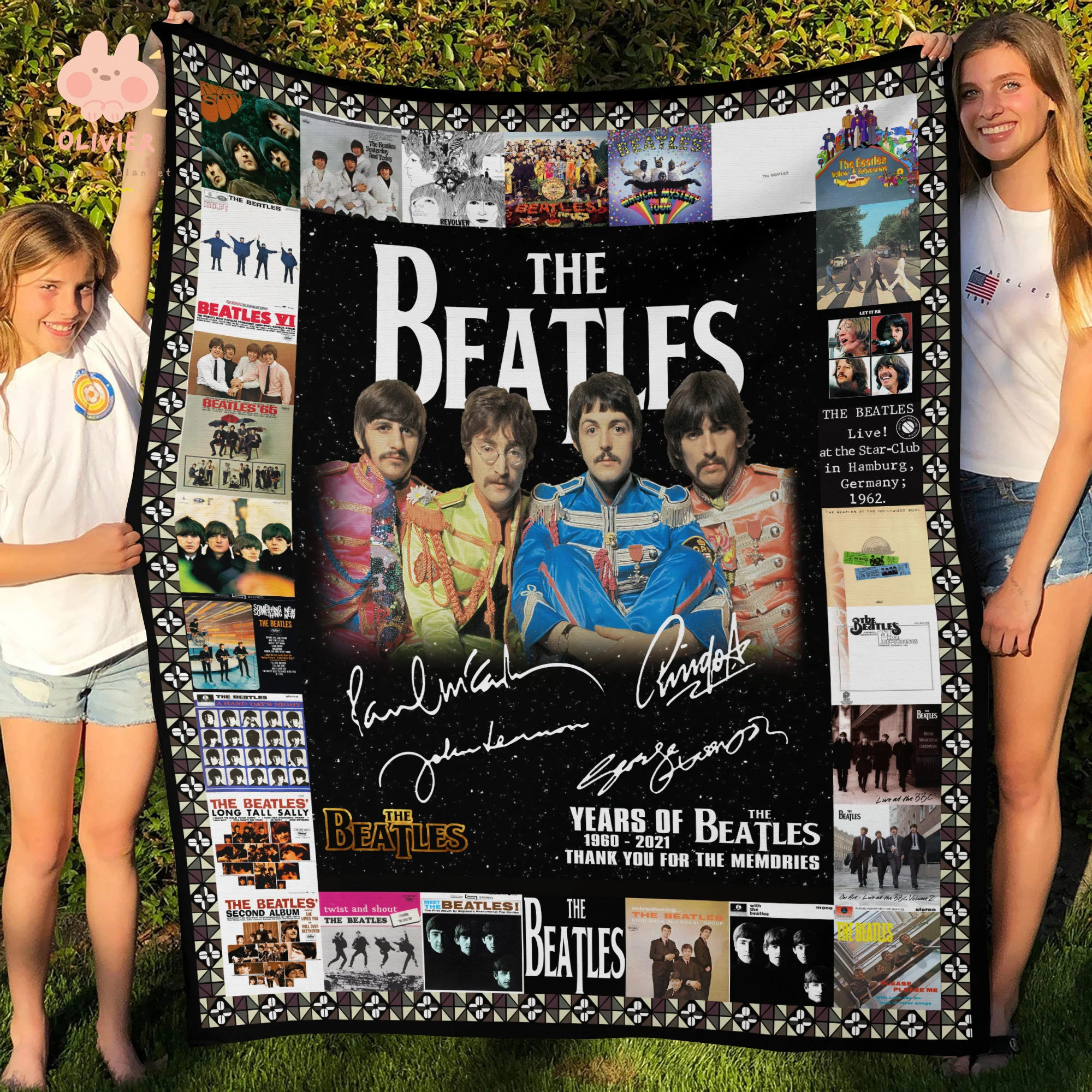 The Beatles Rock Band A2 Music Lover Blanket 1 The Beatles Rock Band A2 Music Lover Blanket