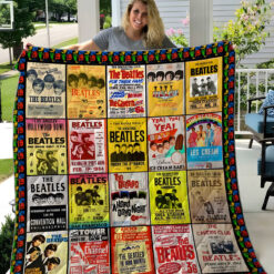 The Beatles Rock Band Music Lover Blanket