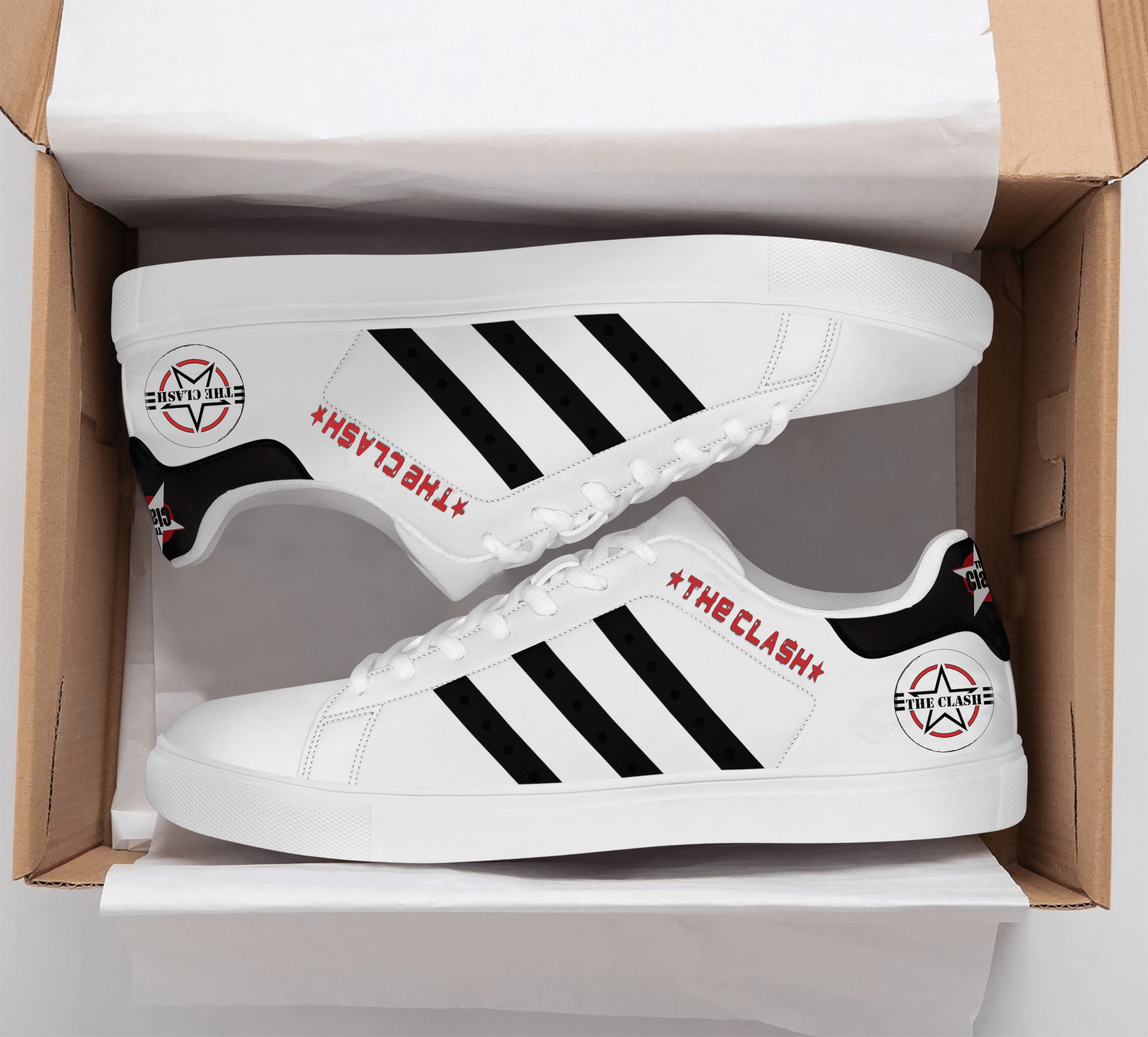 The Clash Stan Smith Shoes 1 The Clash Stan Smith Shoes
