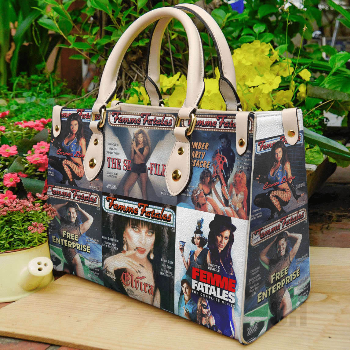 The Femme Fatales Leather Handbag 1 The Femme Fatales Leather Handbag