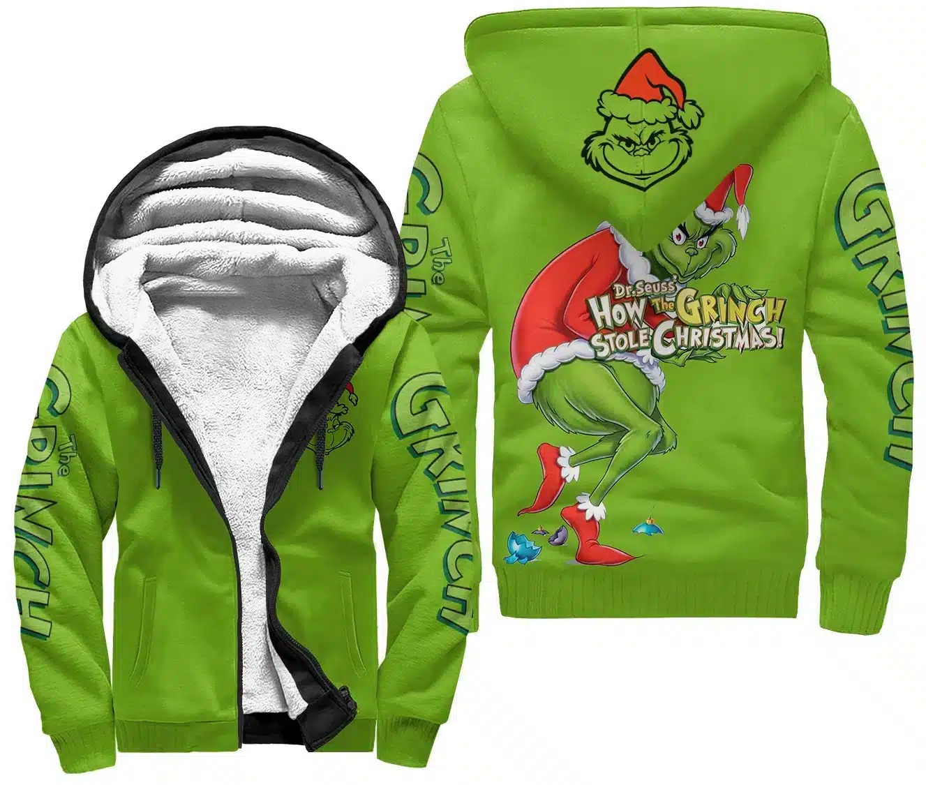 The Grinch Fleece Jacket 1 The Grinch Fleece Jacket