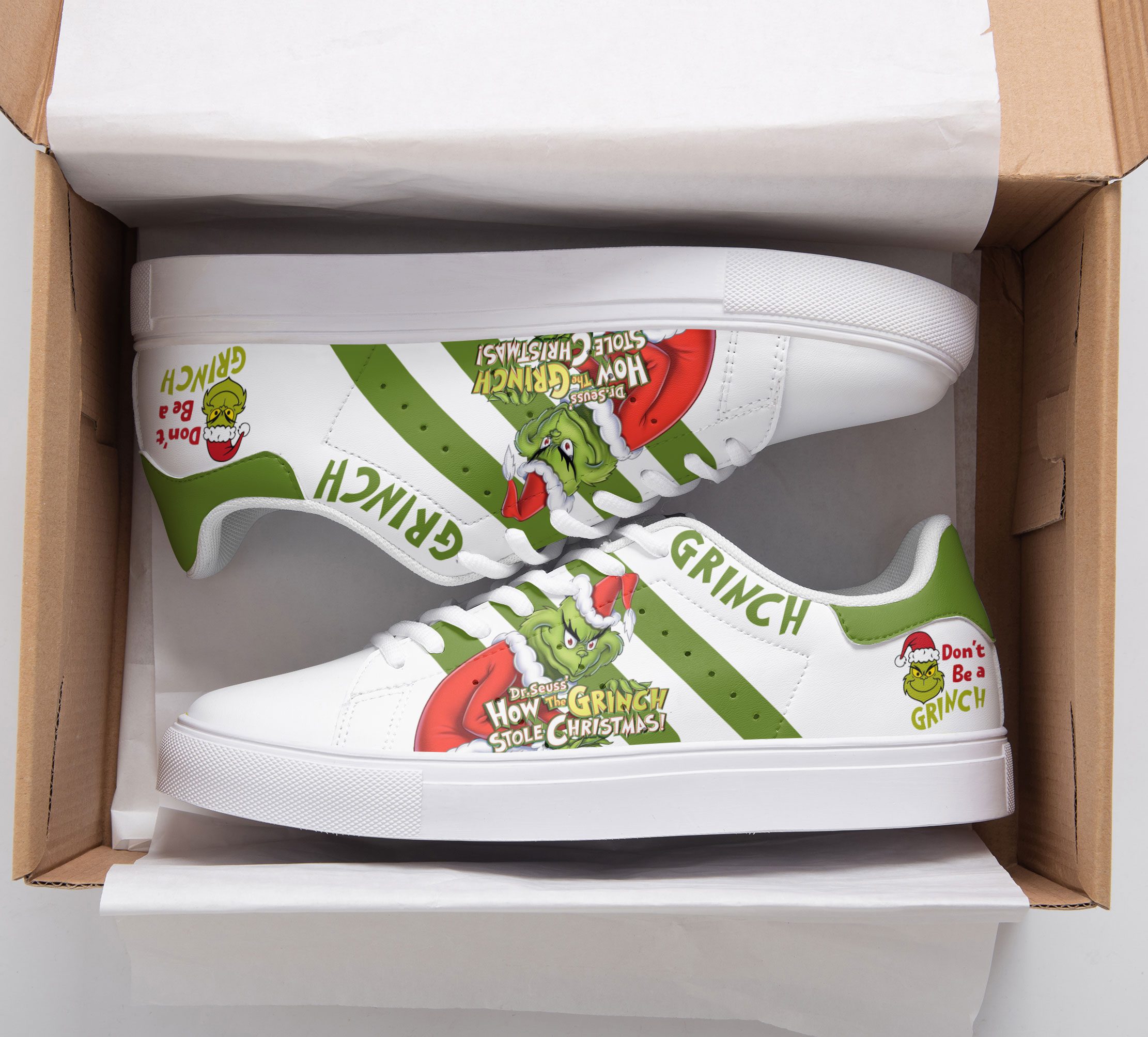 The Grinch Stan Smith Shoes 1 The Grinch Stan Smith Shoes
