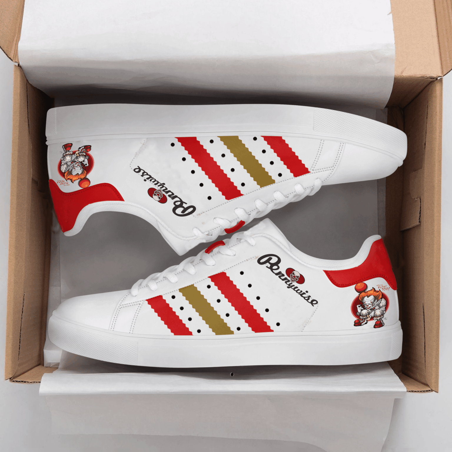 The Pennywise Stan Smith Shoes 1 The Pennywise Stan Smith Shoes