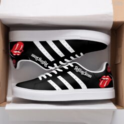 The Rolling Stones Black Stan Smith Shoes
