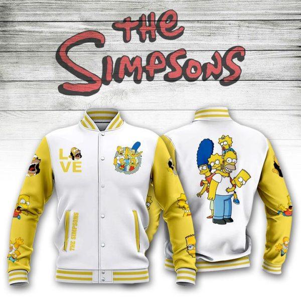 The Simpsons Baseball Jacket 1 The Simpsons Baseball Jacket