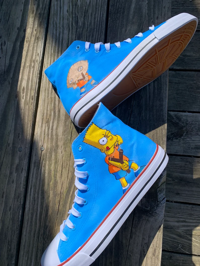 The Simpsons High Top Shoes 1 The Simpsons High Top Shoes